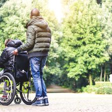 a carer with patient